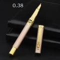 Traditional Chinese student calligraphy pen set with iridium nib and metal pen holder in gift box