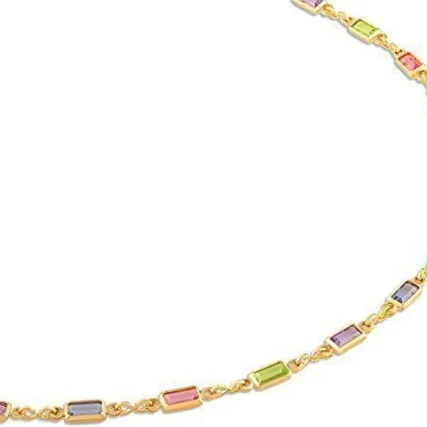 Ladies geometric crystal necklace with alloy pendant on adjustable 41-50cm chain