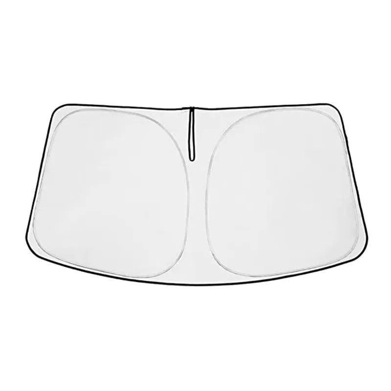 Silver tape windshield sunshade cover designed for Toyota Noah XOVY 90 Series car.
