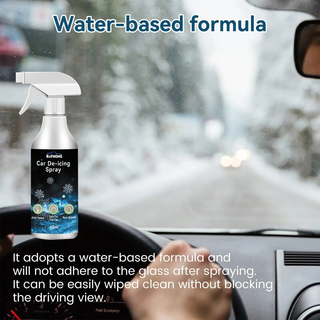 60ml car window deicing spray bottle for frost and snow removal