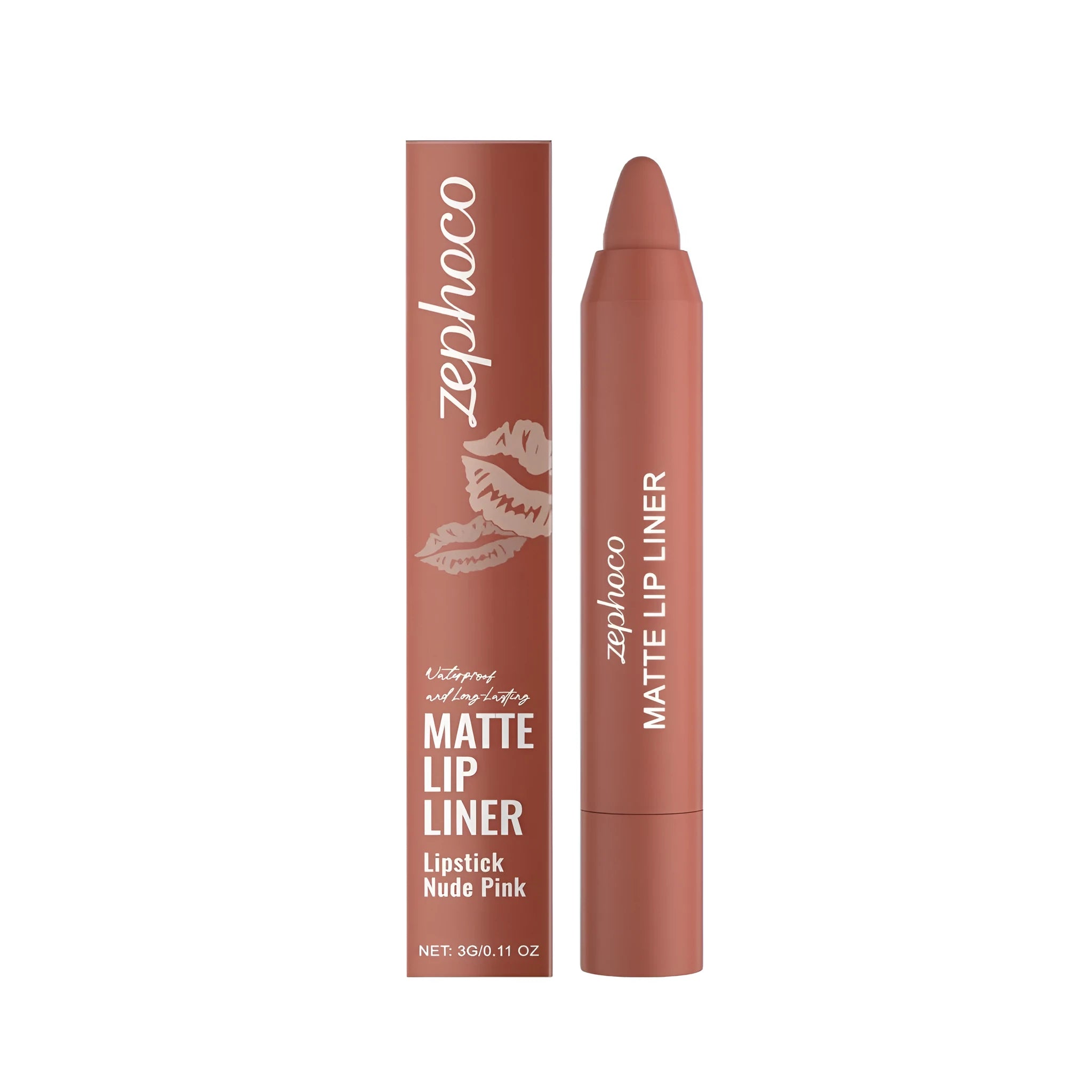 Fog matte lip makeup pen in bean paste powder shade with fine tip applicator
