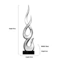 A selection of resin decorative ornaments in gold, silver, and gradient colours, showing Fire and High-rise style options.