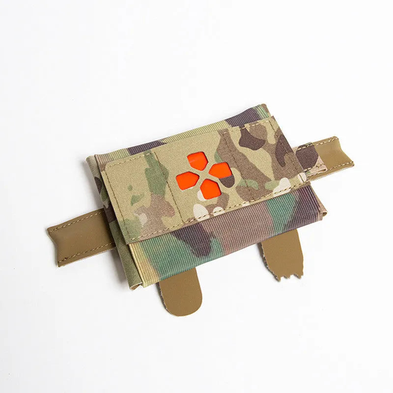Nylon first-aid kit in CP camouflage colour with tactical design for outdoor emergency use