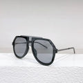 Black leopard print large frame unisex sunglasses with elliptical shape on display