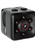 Black mini USB dash camera with 1080P HD recording and infrared night vision