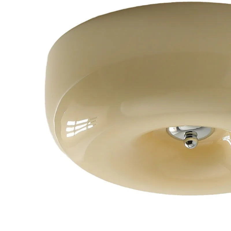 American style ceiling lamp with three colour light settings in cream colour and white options