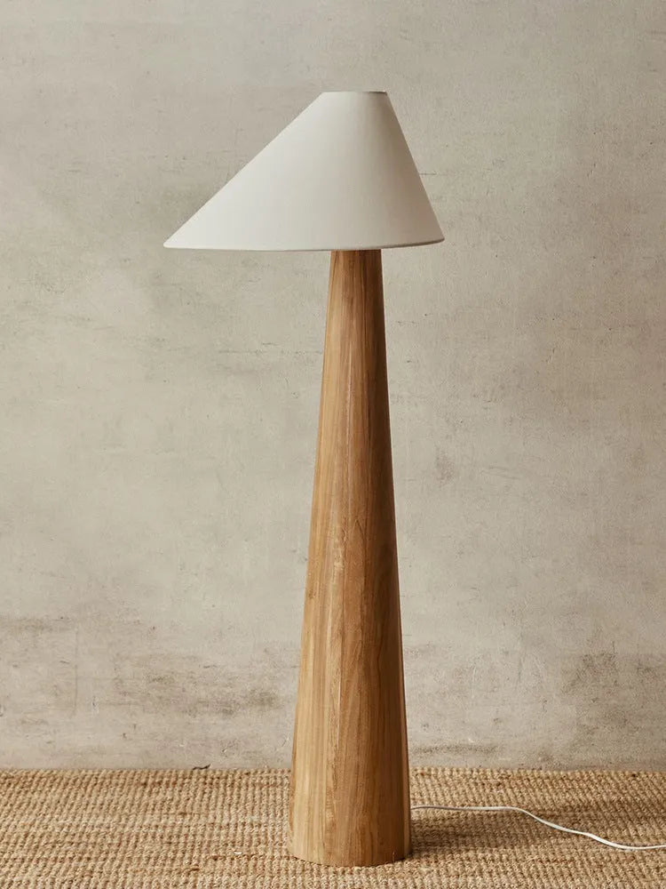 Japanese-style fabric lamp with wood frame, 38x45cm, 220V US plug, for living room