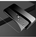 HD tempered glass screen protector for Samsung phones showing fullscreen coverage
