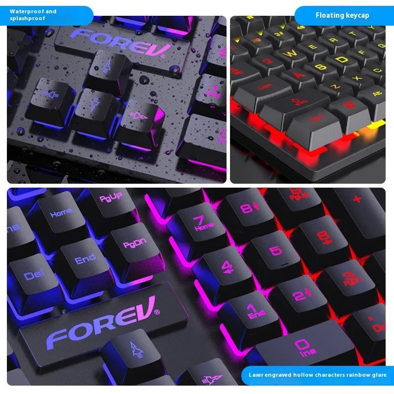Black portable gaming keyboard with backlit keys and compact 37.5cm design