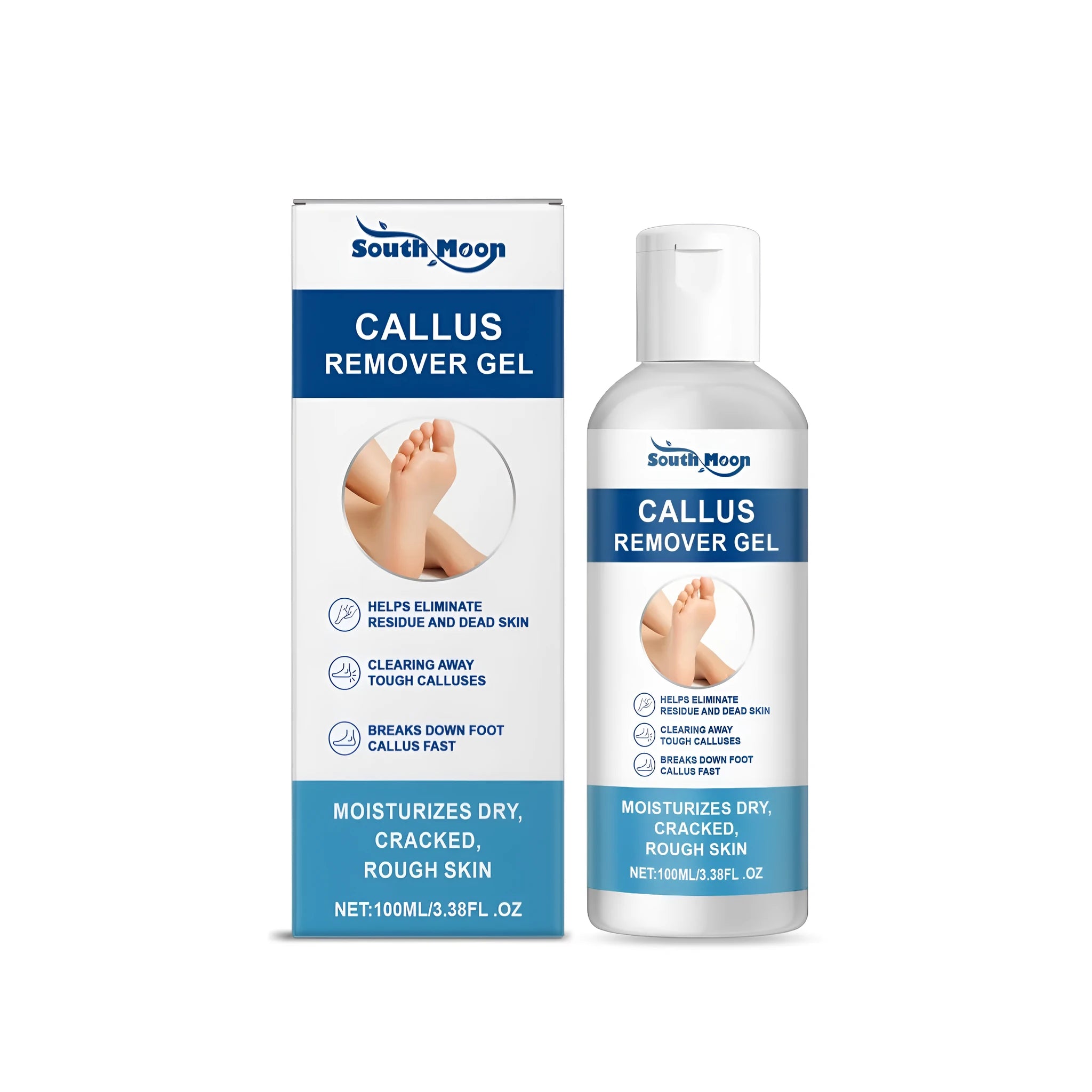 100g tube of callus remover gel with coconut oil and tea tree oil for feet
