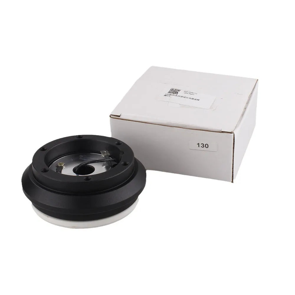 Black steering wheel base modification fitting for Honda Civic EK and EG models.