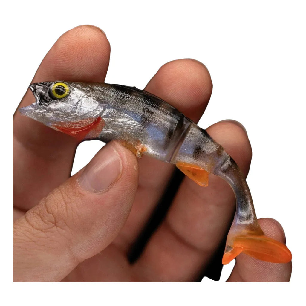 Fish T Tail catfish scissors soft plastic fishing lure with realistic fish pattern for sea fishing