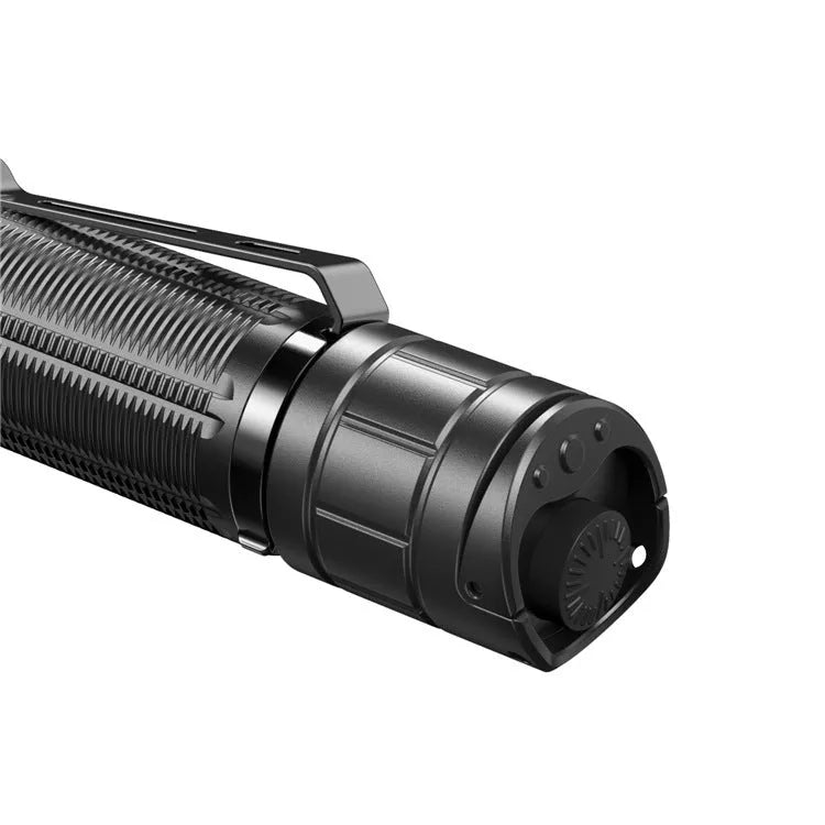 Black tactical flashlight XT11GT PRO with aluminium alloy body and accessories