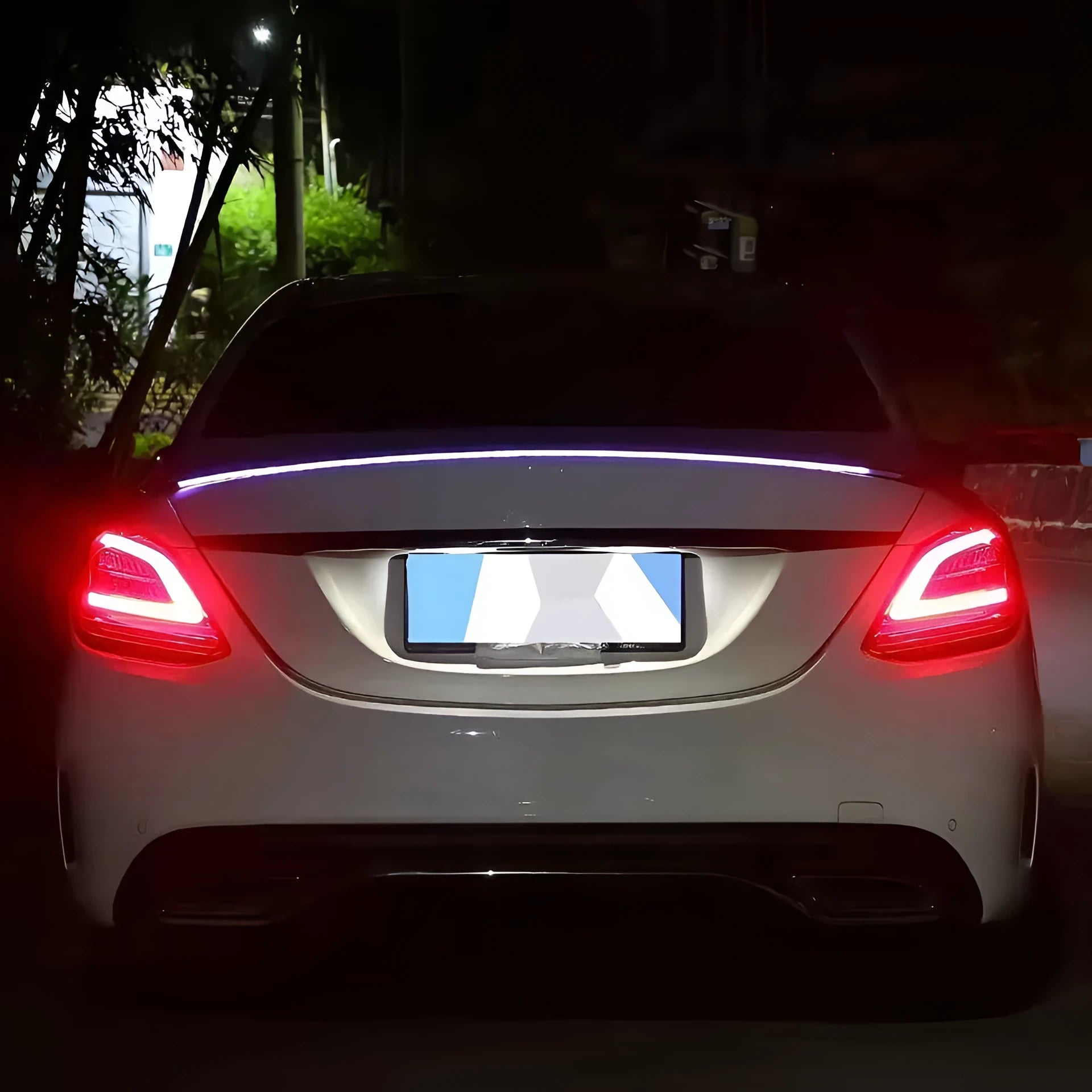 1.2 metre and 1.3 metre automobile LED streamer tail turn signal lighting kit on a car.