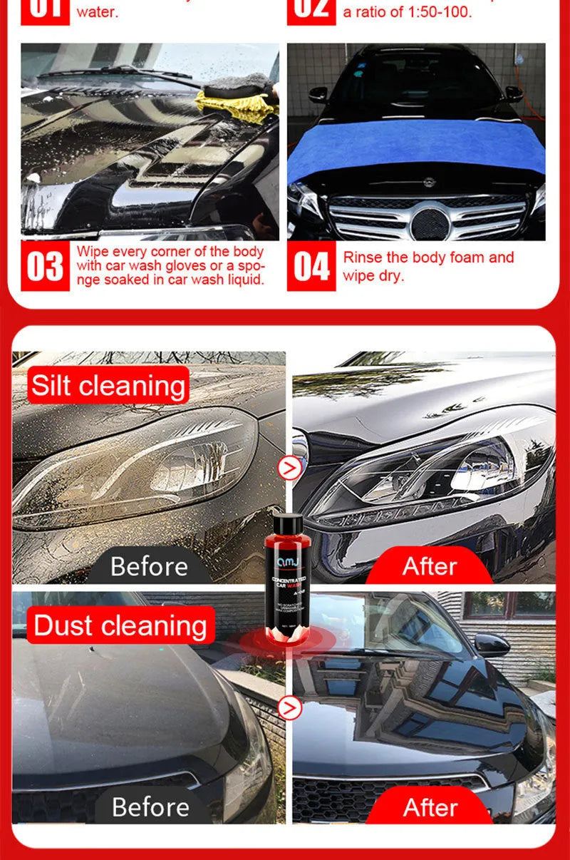 100ml super concentrated car decontamination and polishing cleaner with high foam formula
