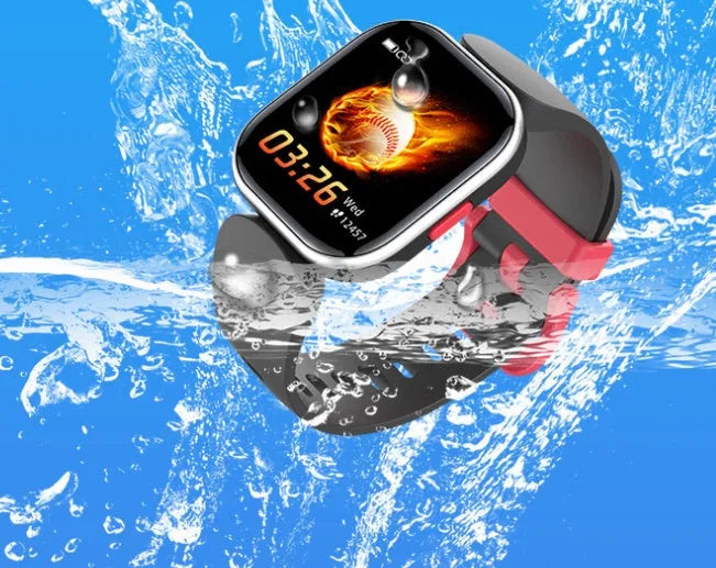 Blue H39T smart children's watch with a sporty TPU strap and a 1.4-inch screen displayed on a wrist.