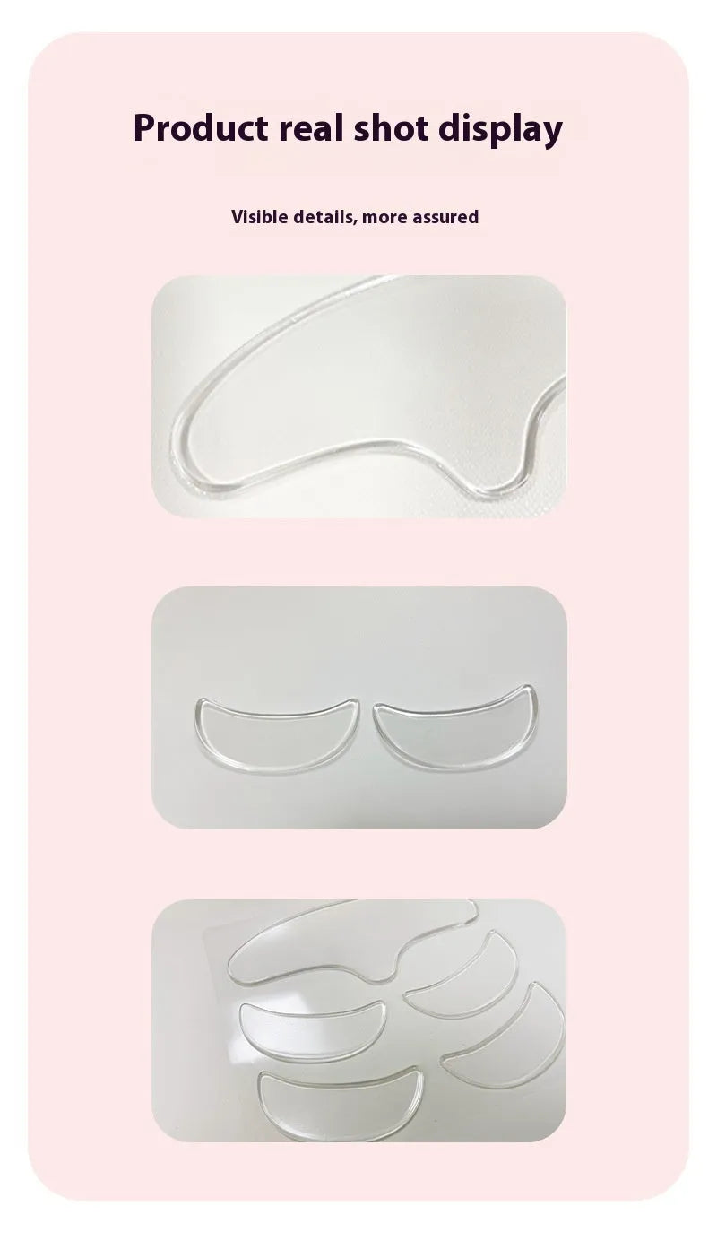 Five silicone anti-wrinkle stickers for facial wrinkle removal and prevention skincare