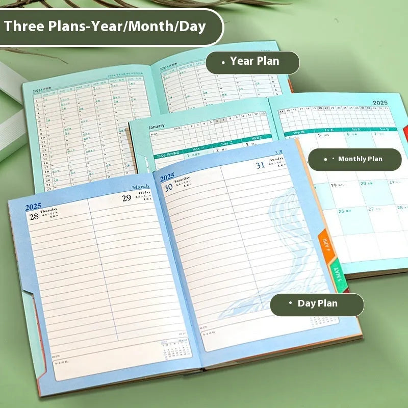 A4 business notepad with PU leather cover showing 204 sheets of 80g wood-free paper