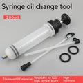 Manual oil pumping machine syringe tool with PP barrel for suction and injection of engine fluids