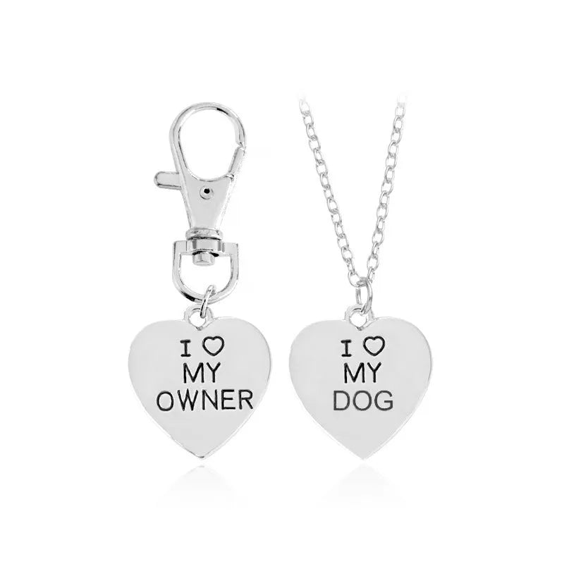 Dog bone necklace in alloy with Gold or Silver colour option for dog owners