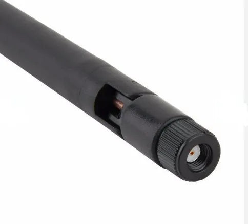 WiFi 2.4GHz 5dBi wireless intensifier with flexible rubber antenna and SMA male connector