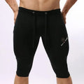 Cycling pants in black with 80% nylon 20% spandex fabric, Asian fit sizing S M L