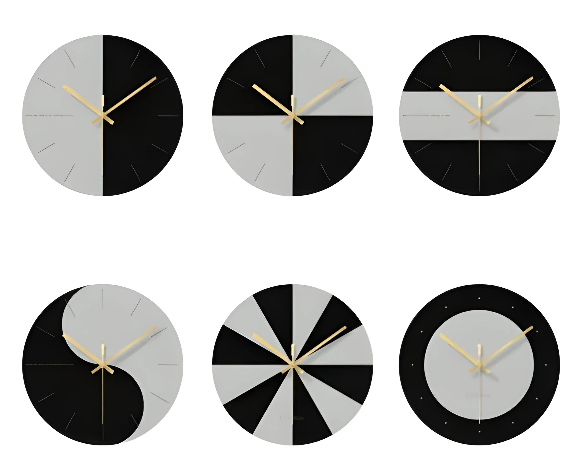 Modern transparent tempered glass wall clock with silent movement, 29.5cm diameter, on a white wall.