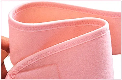 Cotton maternity support belt in pink, pre-pregnancy stomach lift, L 155cm length
