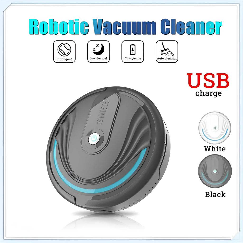 Auto sweeping vacuum robot cleaner with remote control, 23cm diameter, 6.5cm height, environmental plastic body