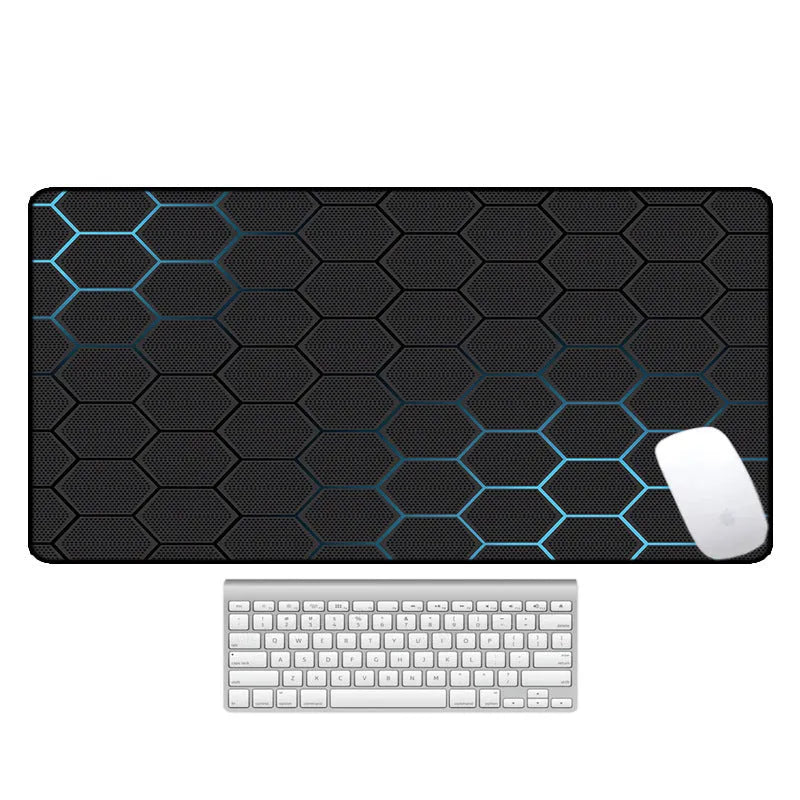 Large natural rubber computer mouse pad with thermal transfer pattern in multiple size options