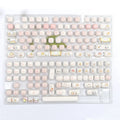 Steamed bread bear theme PBT key cap set with 143+3 keys for mechanical keyboards
