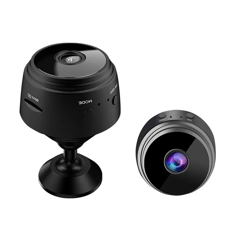 A9 camera WiFi smart sports HD DV night vision camera in black with rotating bracket