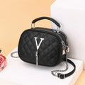 One-shoulder large capacity PU handbag for women with chain detail, deer black colourway