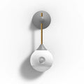 Induction night light with motion sensor, LED spiral shade, 149x61x56mm, Morandi Grey or Nutcracker colour