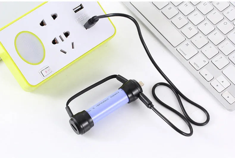 Mini portable keychain charger for mobile phones with keyring attachment