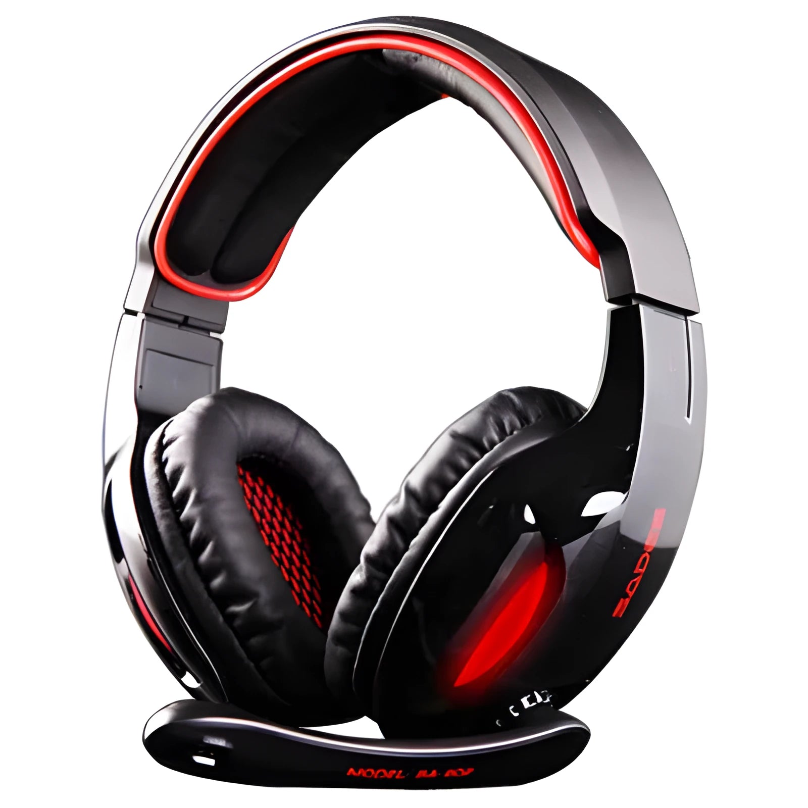 Black SADES SA 902 Hero Alliance wired USB gaming headset for PC with lighting on earcups.