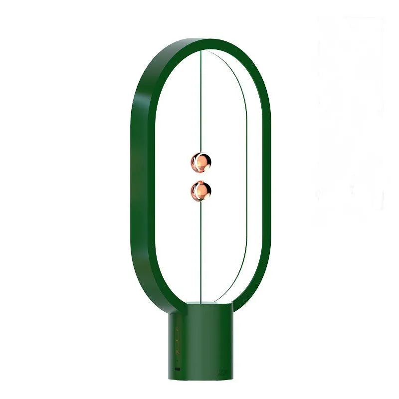 Mini magnetic floating switch LED table lamp with plastic shade, USB or rechargeable power, 55x140x250mm or 68x177x353mm