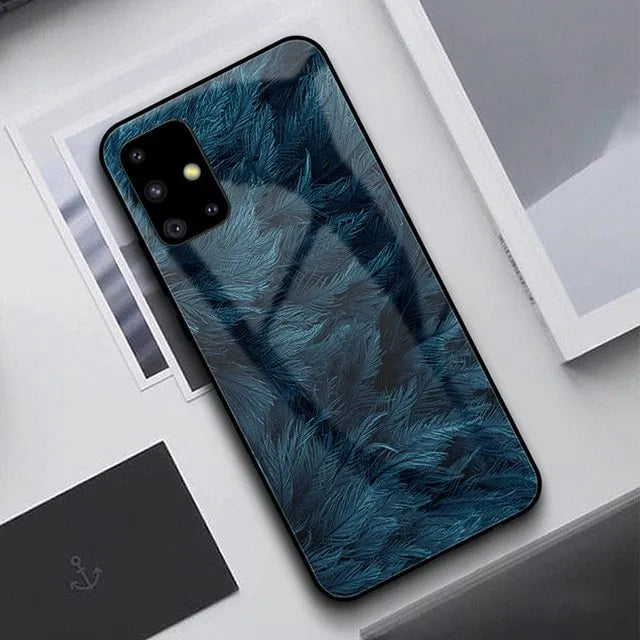 Black and navy blue silicone phone cases for Samsung Galaxy and Apple iPhone models