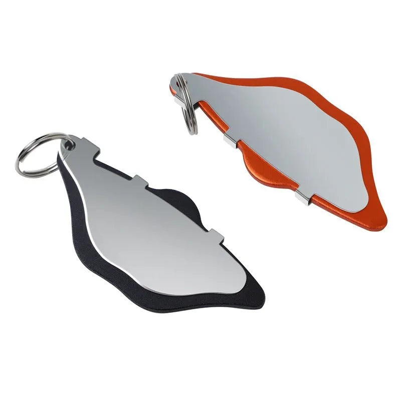 Mountain bike disc brake pads metal brake linings in black and orange colours
