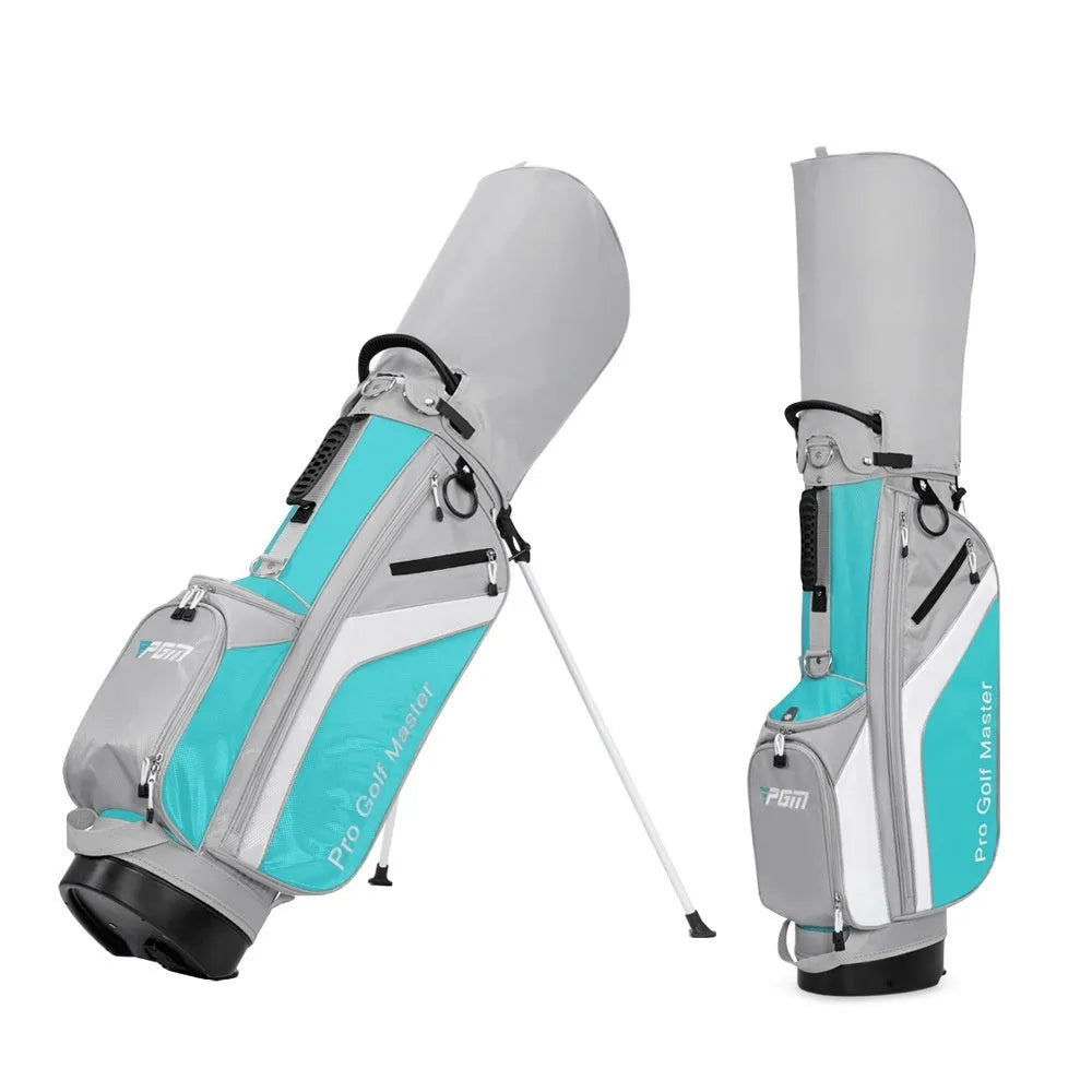 PGM lightweight nylon golf ball bag with bracket design in QB148 Gray Pink