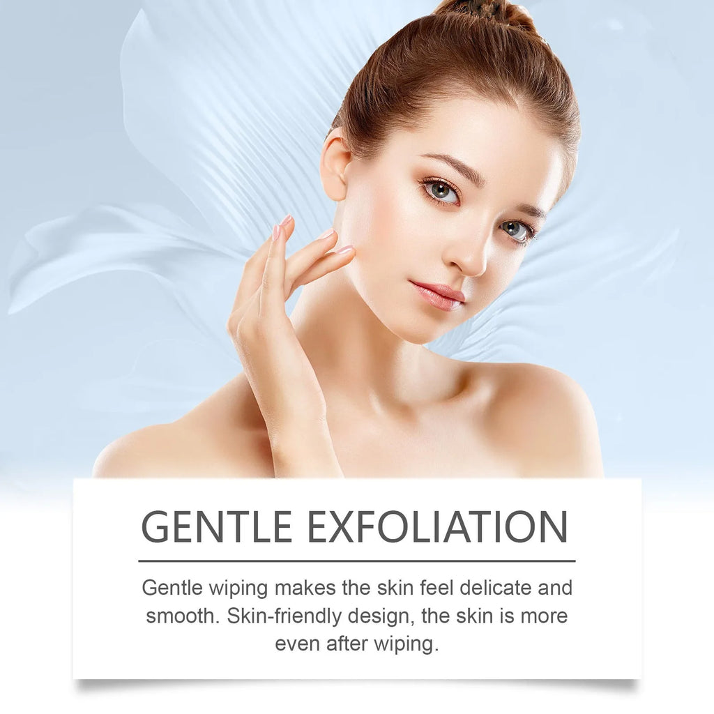Glycolic acid cutin cotton cloth pads with mild formula containing multiple skincare ingredients