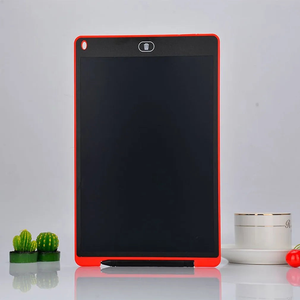LCD electronic handwriting board for children with stylus pen in black, blue, green, or red colours