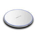 10W metal Qi wireless charger ultra-thin 100mm pad with Micro USB cable white
