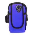 Sport Running Arm Pouch 5.5 inch phone holder with adjustable strap and reflective strip in black