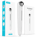 Beautefas portable eye massager in white, 148 x 24.5 x 23mm, with induction sensor strip