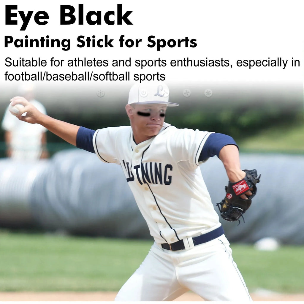 15g sports eye black paint stick in compact packaging for athletic use.