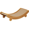 Pastoral style U-shaped sisal cat scratch board lounge chair recliner for cats.