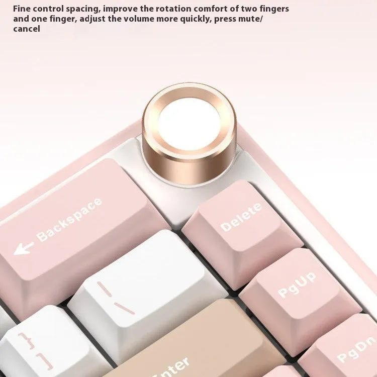 White wireless mechanical keyboard with RGB backlighting showing multiple colour illumination modes