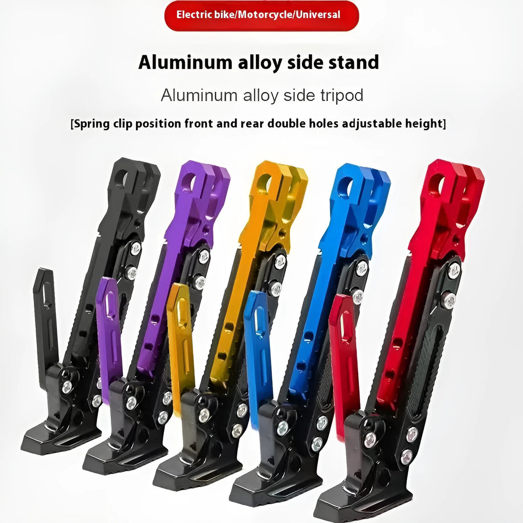 Aluminium alloy foot brace for electric car motorcycle anti-fall protection baked paint finish multiple colours