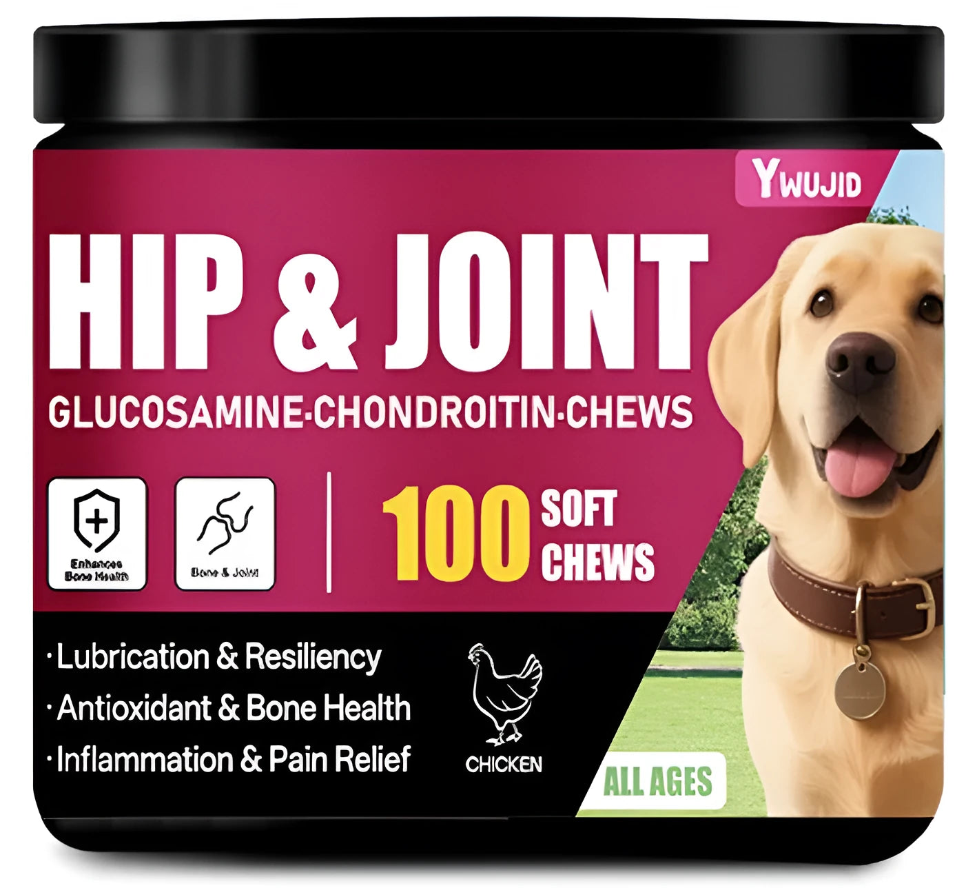 Chondroitin chewable soft granules dietary supplement in 300g can for bone and joint support